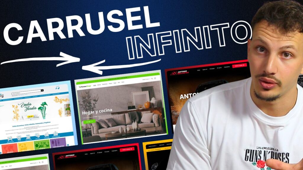 Carrusel de imágenes con bucle infinito en Elementor